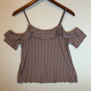 NWOT American Eagle purple off the shoulde…